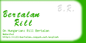 bertalan rill business card